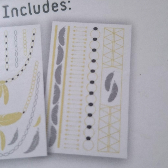 Metallic Temporary Tattoos - Gold and Silver - Picture 11 of 12